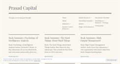 Desktop Screenshot of prasadcapital.com